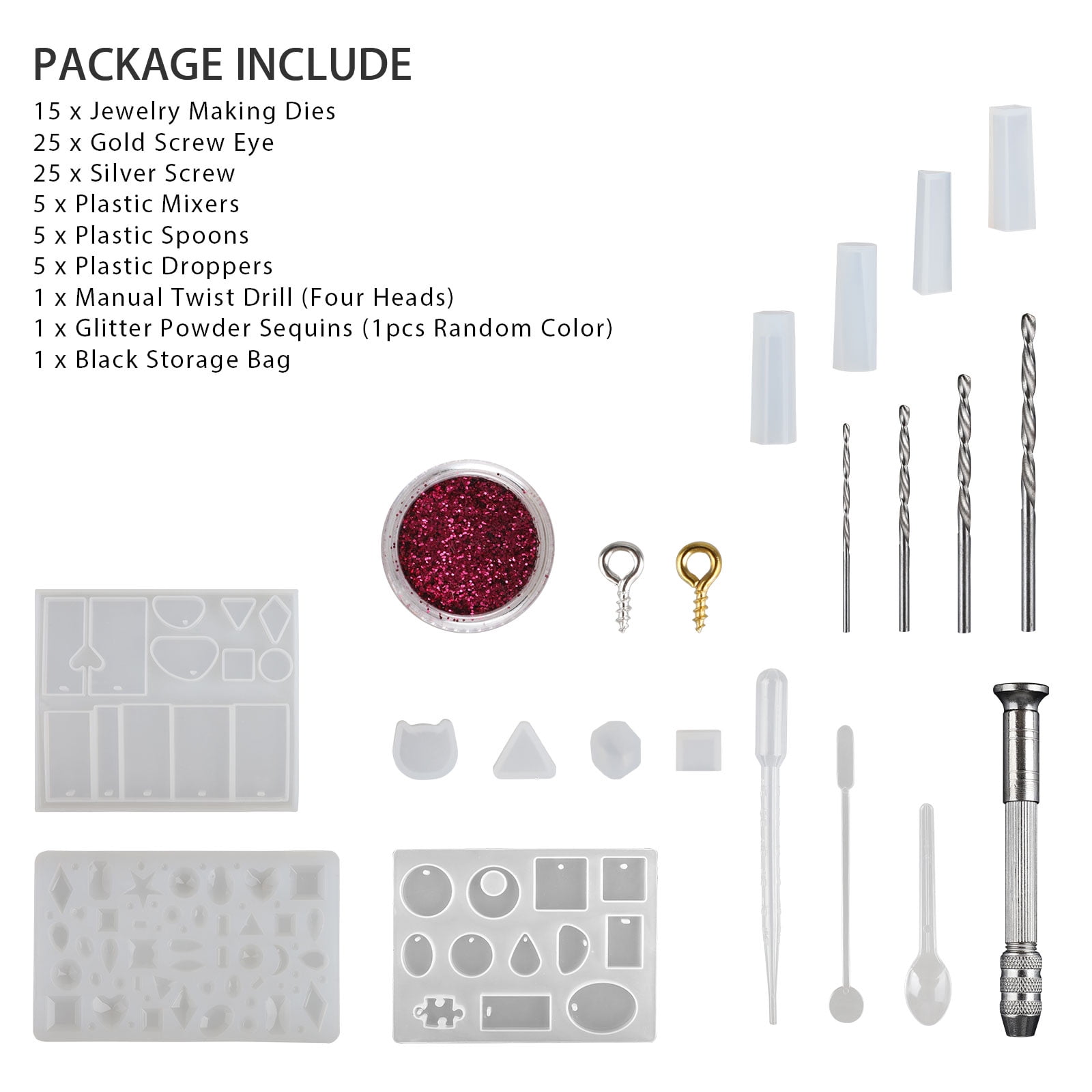 plastic molds for resin jewelry