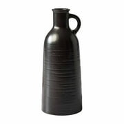 Better Homes & Gardens Black Ceramic Jug Vase, 8 in