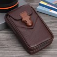 thumbnail image 4 of Classic PU Leather Waist Pack Men Zipper Money Wallet Card Case Bag Phone Pocket, 4 of 9