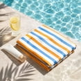 thumbnail image 5 of HOZVOMI Striped Beach Towel Fast Dry Microfiber Polyester Travel Towel Sand Repellent Versatile Use for Beach Swimming Camping, 5 of 5