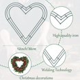 thumbnail image 3 of 2pcs Metal Wreath Rings Heart Wreath Wire Rings Florist Wreath Rings  with 20  Ties Home Deco Supplies DIY Crafts Wedding, 3 of 8