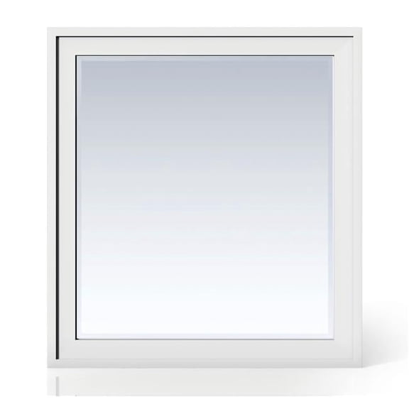 James Martin Vanities E444-M36-GW 36 in. Addison Rectangular Mirror  Glossy White