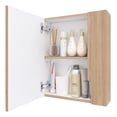thumbnail image 3 of Botiquín Para Baño Maderkit Lucía Color Rovere Beige 40 cm Ancho x 48 cm Alto x 11,5 cm Fondo, 3 of 5