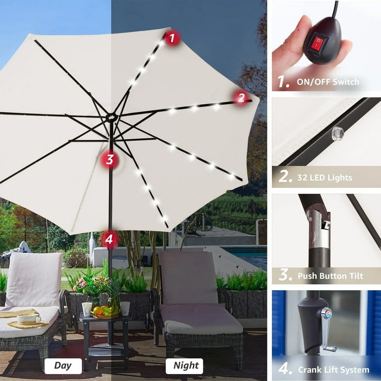 blissun 22lb heavy duty patio market umbrella base stand Blissun - Brandclub