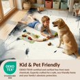 thumbnail image 4 of Design&I 8'x10' Washable Area Rug Sleek Flatweave Pet Friendly Long Hallway Abstract Motif Minimalist Interlocking Border Entryway for King Size Bedroom, Under Bed, 4 of 7