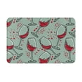 thumbnail image 2 of Front Door Mat Indoor Outdoor Outside Entrance - 16*24in Washable Wine Glass Printing Thin Bathroom Rugs Fit Under Door, Bath Rugs for Bathroom, Kitchen Rugs Mats for Floor, 2 of 6