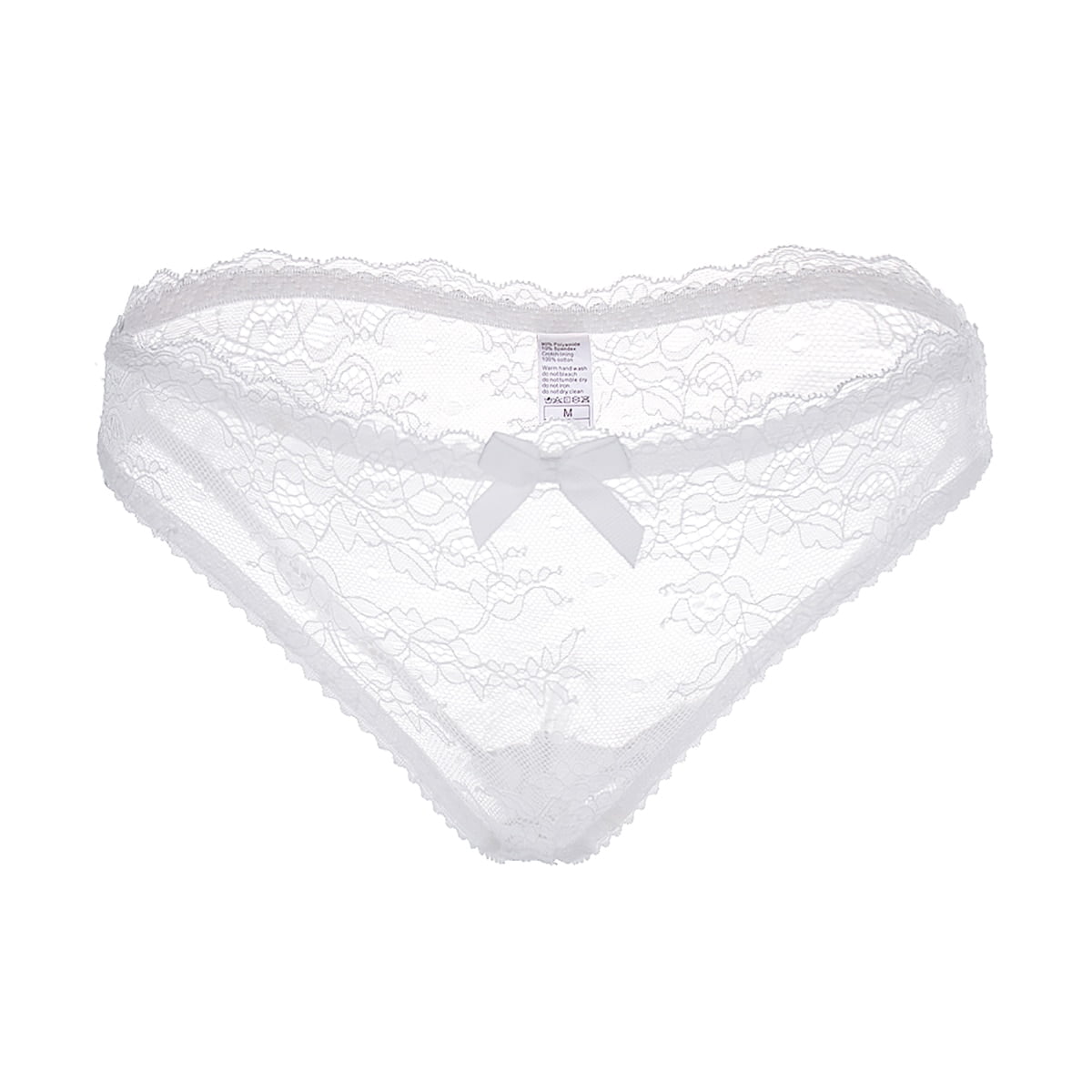 Varsbaby Wireless Lace Bra Sexy See Through Panties Underwear Lingerie Set for Women