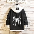 thumbnail image 1 of Chaqueta de mezclilla con estampado del logotipo de Spider-Man de Marvel, 1 of 1