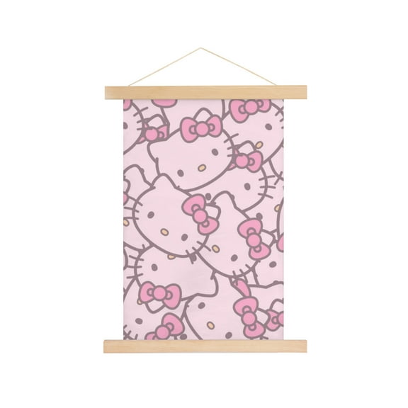 Hello Kitty Wall Decor Fun Cartoon Wall Art for Home Decorating One Size