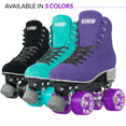 thumbnail image 6 of Crazy Skates Evoke Roller Skates for Women - Stylish Suede Quad Skates, 6 of 8