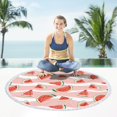 thumbnail image 4 of LYEAA Large Beach Towels Microfiber 155x155cm Beach Towel Thick Beach Blanket Round Bath Towel Lightweight Shawl Sweat Towel for Travel Vacation Swimming Pool, 4 of 8