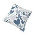 thumbnail image 3 of YFYANG Square Decorative Throw Pillow Case (Without Pillow Insert), Blue Heart Pattern Bedroom Sofa Car Cushion Cover, 22"x22", 3 of 9