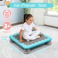 thumbnail image 2 of Trampoline for Kids, 25 Inch Toddler Trampoline Bounce Board Indoor Outdoor with Non-Slip Base, Balance and Bounce Jumping Sensory Toy for 3-12 Boys & Girls Autistic Kids Training Equipment, Blue, 2 of 8