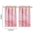 thumbnail image 4 of Abstract Oil Paiting Watercolor Kitchen Curtains - Vintage Tier Cafe Curtains for Bathroom Living RV Rod Pocket Window Drapes 36 Inch 2 Panels Set 28"x36" Window Treatment Tiers, 4 of 4
