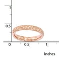 thumbnail image 4 of Sterling Silver Rose Gold-plated Patterned Ring, 4 of 7
