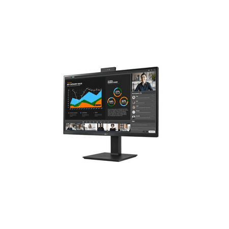 LG Electronics LG 27BQ75QC-B 27 Class Webcam WQHD LED Monitor Matte Black