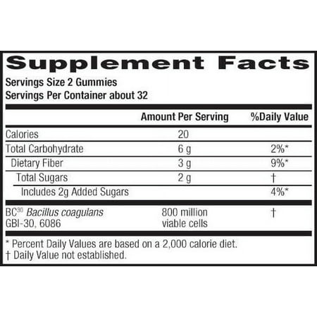 Digestive Advantage Probiotic Gummies Plus Fiber, 65 count (Pack of 3)