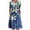 #3-Blue, variant on Patlollav Womens Summer Casual Round Neck Half Sleeve Floral Print Dresses with Pocket
