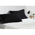 thumbnail image 1 of Egyptian Cotton Euro Sham 26X26 Size Pillow Covers Solid 600 Thread Count Sateen Ultra Soft Long Stable Cotton Comfortable Bed Pillow Cover (Set of 2, Black), 1 of 5