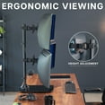 thumbnail image 2 of VIVO Dual Ultrawide Monitor Desk Stand with Glass Base, 2 Screens up to 49", 2 of 8