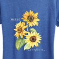 thumbnail image 3 of Instant Message - Hello Sunflower Short Sleeve Graphic T-Shirt, 3 of 6