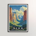 thumbnail image 3 of ELNEIT - Zion National Park Poster, Unframed Matte Paper, S11, 3 of 3