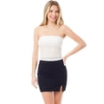 thumbnail image 5 of MixMatchy Women's Ruched Double Layered Eyelet Lace Tube Top, 5 of 7