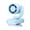 Blue, variant on Sahpxhe Mini Quiet Rechargeable Clip-On Neck Fan, 5 Speed Personal Cooling Fan with 1200mAh Battery Blue
