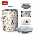 thumbnail image 4 of 12oz Coffee Tumblers Vintage Ghost Halloween Pattern Stainless Steel Vacuum Insulated Travel Tumbler Coffee Cups Mug with Lid and Straw with Cleaning Brush for Cold & Hot Drinks, 4 of 5