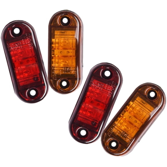 EXHUMKY 4Ud Luces LED De Lateral Rojo Oscuro Para Camiones Y Remolques Con Protección IP67