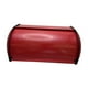 thumbnail image 4 of Panera de metal, soporte de almacenamiento, ahorra espacio, panera rústica, contenedor de pan para bocadillos, galletas, donas, mostrador de granja Rojo, 4 of 10