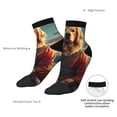 thumbnail image 6 of Rocae Meditating Golden Retriever for Premium Adult Socks,Comfortable, Breathable, and Durable Socks, Perfect for Everyday Wear, 6 of 7