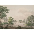 thumbnail image 2 of Søren L. Lange 14x11 Black Ornate Wood Framed Double Matted Museum Art Print Titled: View of Mr. Conference Council Class's Lyststed Without Copenhagen Osterport (1802 - 1803), 2 of 5