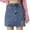 a-Blue, variant on QHFBli Jean Skorts for Woman High Waisted Casual Stretchy Denim Skirt Side Split Mini Skirts with Shorts Skort