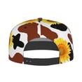 thumbnail image 4 of Easygdp Sunflower Cow Baseball Cap with Adjustable Flat Suitable for Head Circumference 22.4-23.6 in, 4 of 9
