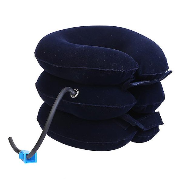 CHAO Bleu ¡Alivie el dolor de cuello al instante con este dispositivo de tracción cervical inflable ajustable!