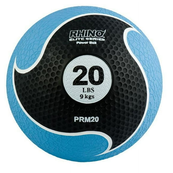 Champion Sports 20 lbs Rhino Elite Medicine Ball, Blue