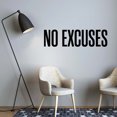 thumbnail image 2 of Aucune Excuse Sticker Mural Auto Motivation Citation Sport Home Gym Intérieur Mur Art Mural, 2 of 7