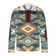 thumbnail image 7 of WEIWEN Quarter Zip Sweatshirt for Women Trendy 2026 Sherpa Western Aztec Fall Outfits Womens Sweaters Dressy Casual Long Sleeve Collared Zip Up Jackets Green, S, 7 of 7