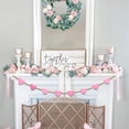 thumbnail image 4 of Lssam Valentine's Day Garland Farmhouse Style with Felt Heart and Wood Bead Banner for Mantel Decor in Neutral Holiday Party Colors (Heart Pink), 4 of 7