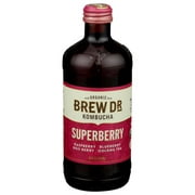 Brew Dr Organic Superberry Kombucha, 14 Fluid Ounce -- 12 per Case.