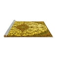 thumbnail image 2 of Ahgly Company Machine Washable Indoor Round Persian Yellow Traditional Area Rugs, 6' Round, 2 of 4