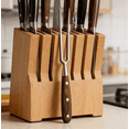 thumbnail image 5 of Stainless Steel Barbecue Fork with Redwood Handle, Heat-Resistant Grilling and Meat Fork, Curved Tines for Carving and Serving, 1-Pack, 5 of 5