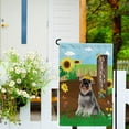 thumbnail image 3 of Welcome Summer Sunflower Dog Garden Flag Pug on Country Farm Butterfly Flowers Decor Banner for Outside Yard 12.5x18 Inch Double Side, 3 of 6