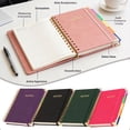 thumbnail image 6 of Hardcover Spiral Notebook Journal with Removable Dividers Tabs, 300 Pages Leather 5 Subject Notebook College Ruled, 5.7"×8.3" Large Notebooks for Work Study Note Taking, Journal for Women,Indigo, 6 of 9