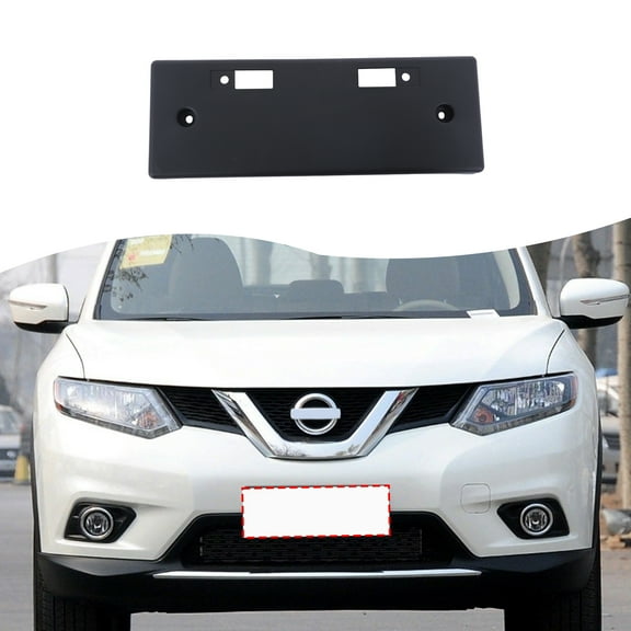 Front License Plate Bracket for 2017-2020 Nissan Rogue (US Version), Front License Plate Bracket Parts, Front Bumper License Plate Frame
