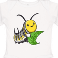 thumbnail image 4 of Inktastic Monarch butterfly caterpillar- cute baby insect Boys or Girls Long Sleeve Baby Bodysuit, 4 of 5