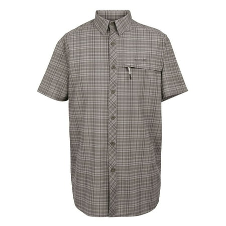 Regatta Mens Checked Packaway Travel Shirt
