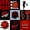 Red Black Gray, variant on Castle Fairy Multi-Style Red Basketball Collage Twin Duvet Cover, Sports Silhouette Design Twin Bedding, Red Black White,Black Reversible,2pcs,1 Duvet Cover and 1 Pillowcase