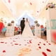 thumbnail image 5 of 100/500/1000 piezas de confeti de pétalos de rosa de seda, flores artificiales, decoración para fiestas de bienvenida al bebé, eventos navideños, manualidades, suministros para bodas, 5 of 5